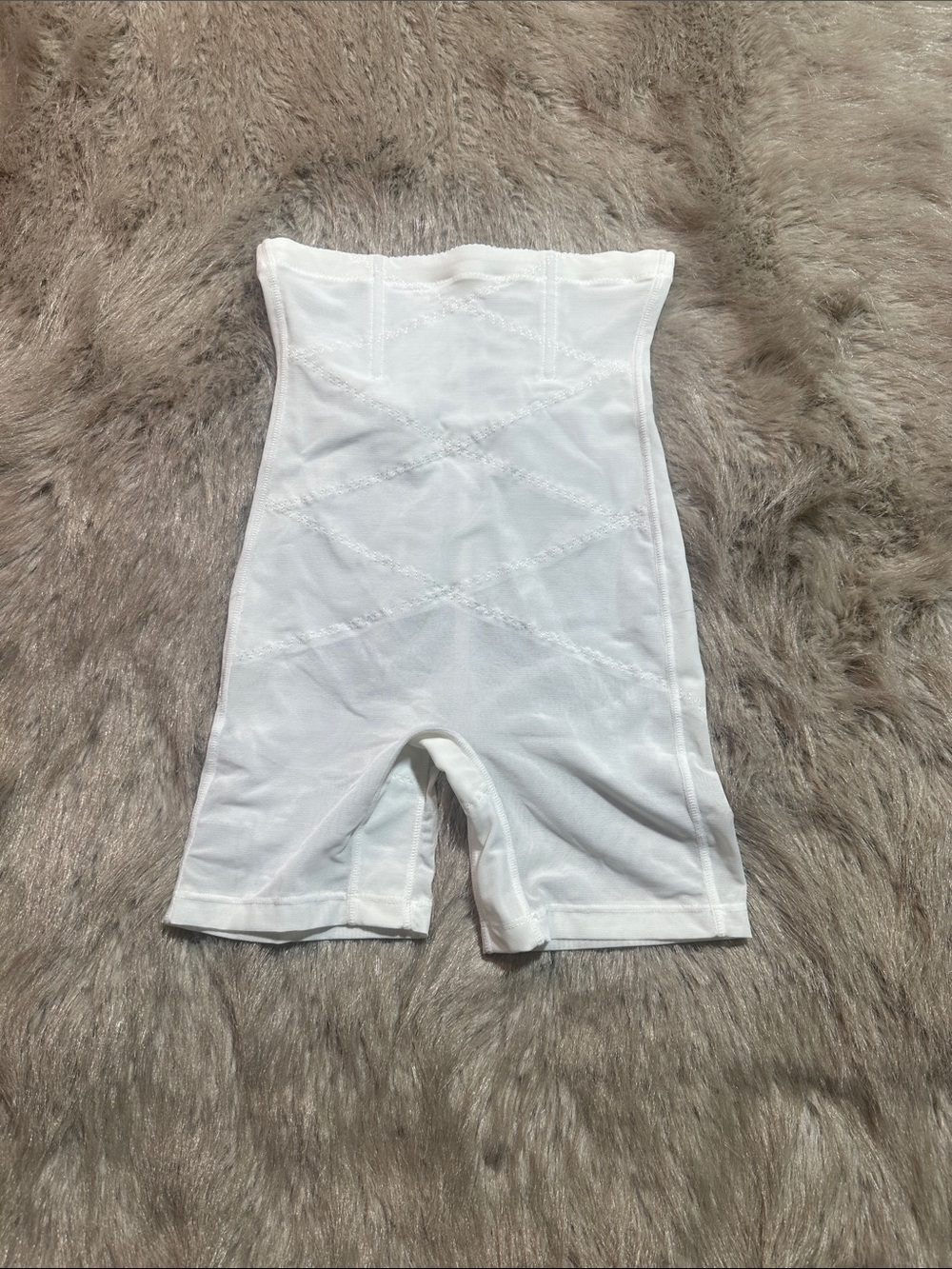 Women's High-Rise White Sculpting Shaping Shorts